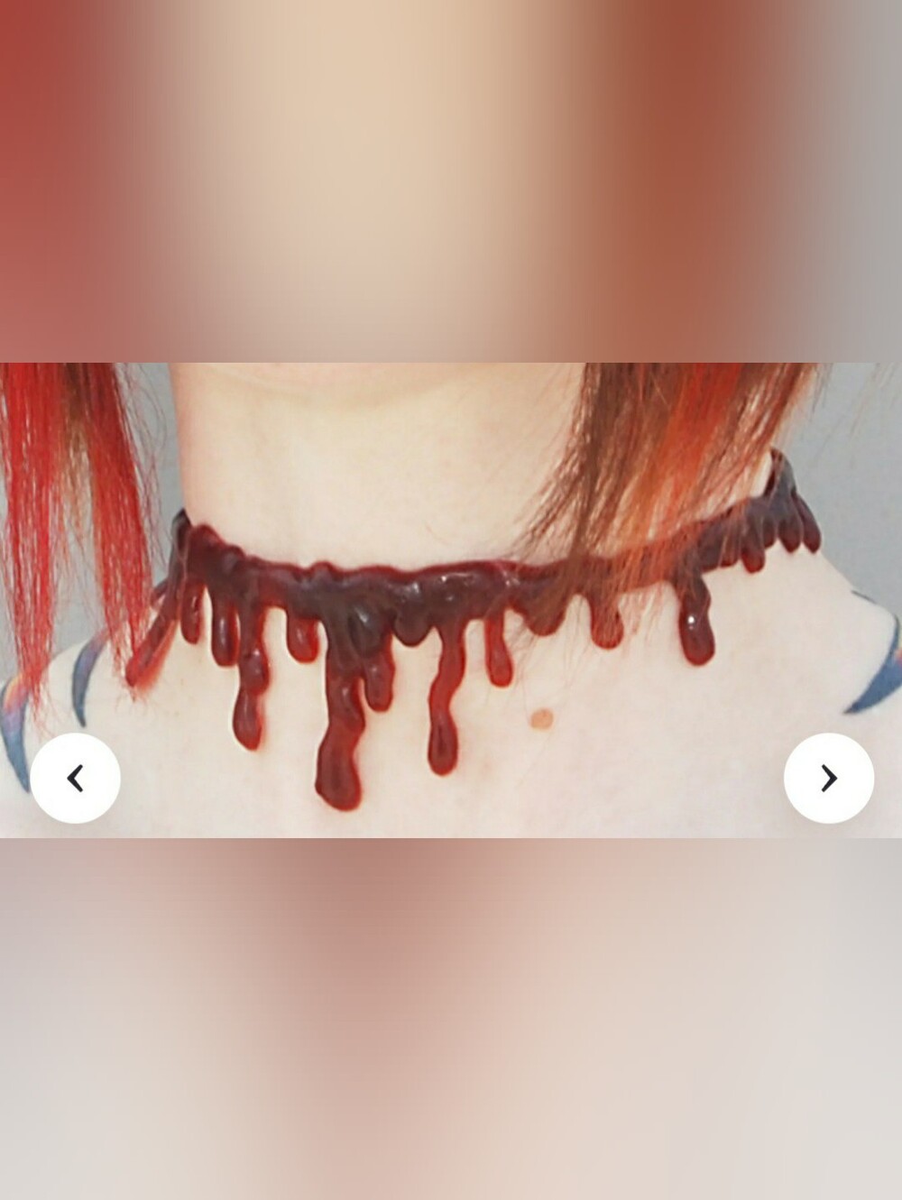 VanErikson Handmade Blood Gel Chocker M/L *PHOTO IS EXAMPLE And Not Actual Item*